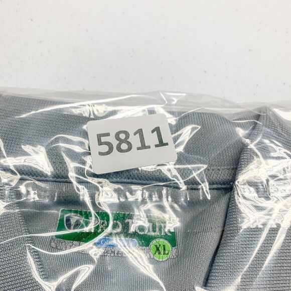 Pro Tour Shirt Mens Extra Large Gray‎ Stripe Coolplay Golf Polo Golfer Casual - Picture 10 of 10